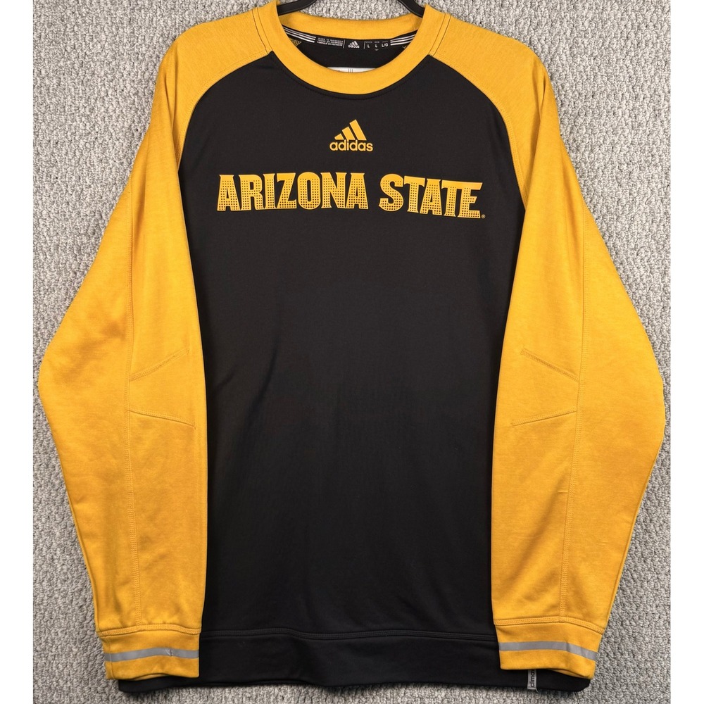 Adidas Arizona State Sun Devils Pullover L Black Gold NCAA ASU Fan Gear